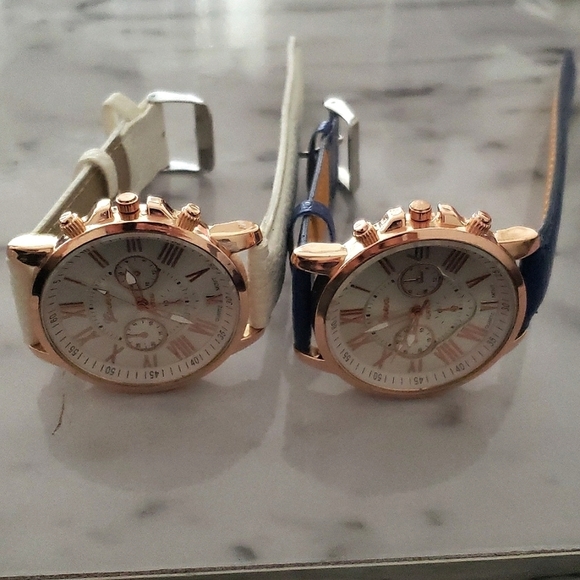 Accessories - 2 Geneva rose gold color watches
